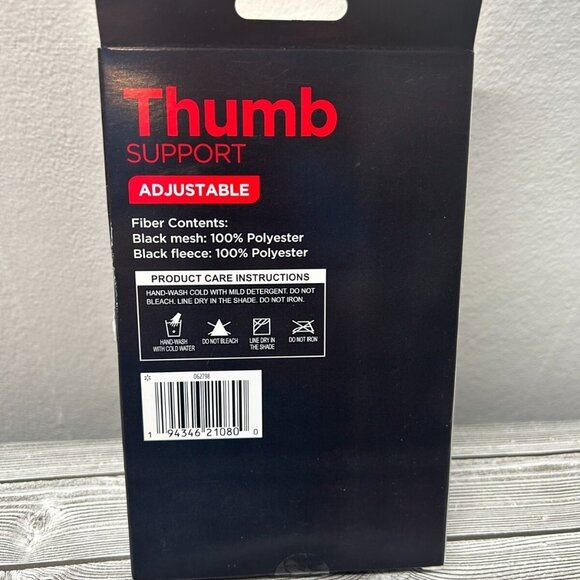 Equate Adjustable Thumb Support Brace – One Size Fits Most, Black - Picture 2 of 2